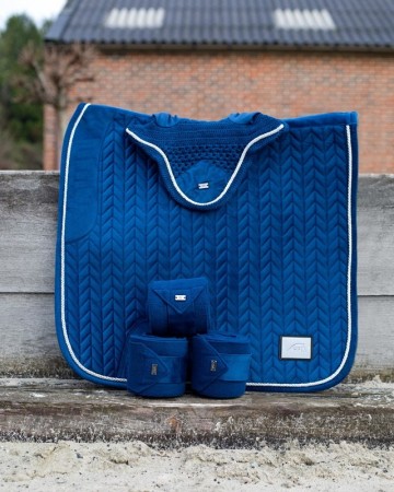 HFI Velvet dekje blauw