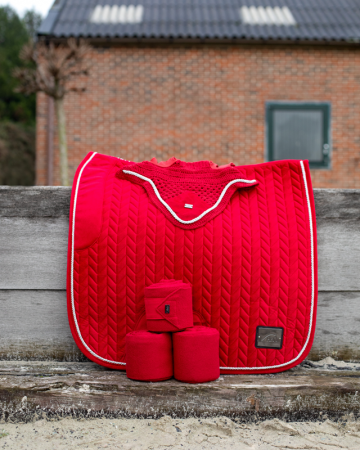 HFI Velvet dekje rood