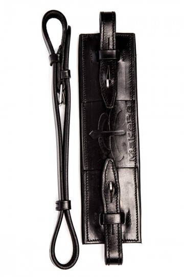 Leren hackamore neusriem zwart