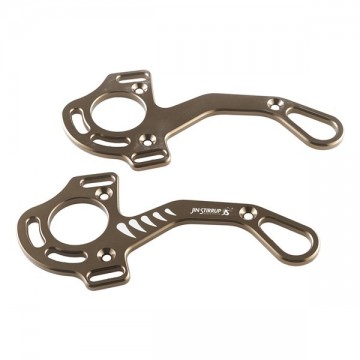 JIN Stirrup korte hackamore scharen bruin