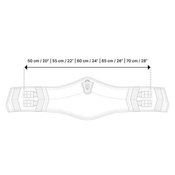 Winderen dressuursingel maat