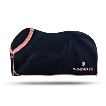 Winderen thermo clear deken Navy / roze