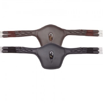 'Soft'n Safe'  leren springsingel met buikflap