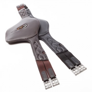 'Soft'n Safe'  leren springsingel met buikflap