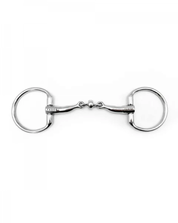 TANJA dubbelgebroken RVS bustrens met tongvrijheid