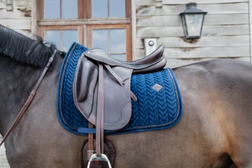 Kentucky dekje Velvet Pearls navy