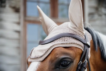 Kentucky Oornetje Wellington Velvet Pearls beige