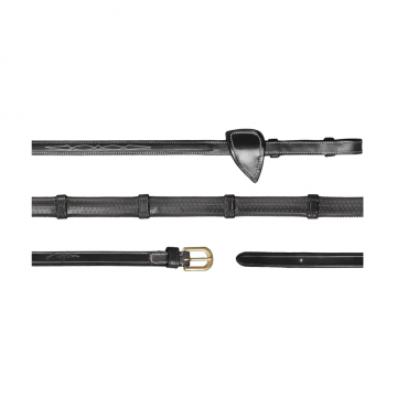 Dy'on rubberen teugels met 7 lederen stops