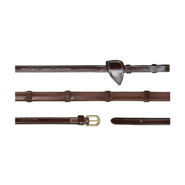 Dy'on rubberen teugels met 7 lederen stops