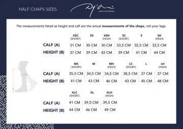 Dy'on Classic Show Half Chaps size