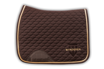 Winderen dressuurdekje chocolade / goud