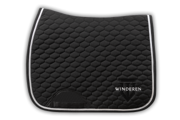Winderen dressuurdekje zwart / zilver