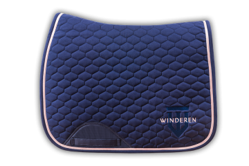 Winderen dressuurdekje navy / Rose gold