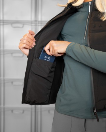 Fager bodywarmer Alexa Hybrid zwart
