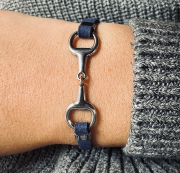 Armband lilo zilver / navy