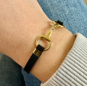 Armband lilo goud / zwart