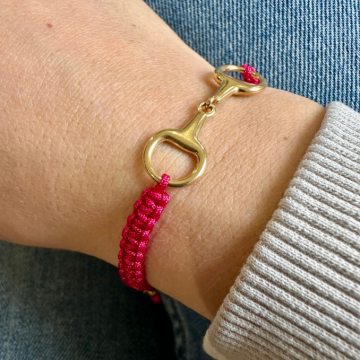 Armband taka goud / roze