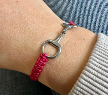 Armband taka zilver / roze