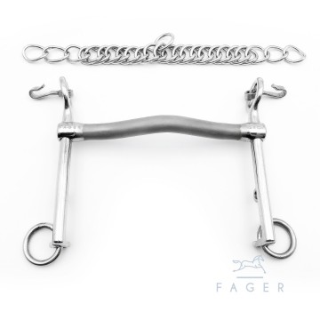 Sweet iron dressuurstang ERIC 7 cm