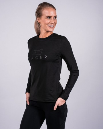 Fager fia shirt zwart lange mouw