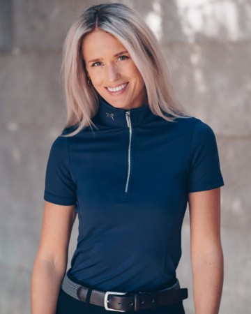 Fager shirt emma korte mouwen navy