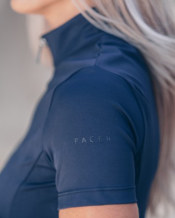 Fager shirt emma korte mouwen navy1