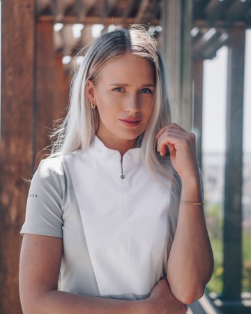 Fager wedstrijdshirt sanna grijs korte mouwen1