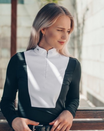 Fager wedstrijdshirt sanna zwart lange mouwen1