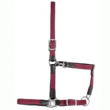 Bordeaux gevlochten halster