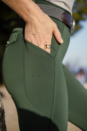 Loui Active leggings met grip groen