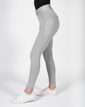 Loui Active leggings met grip lichtgrijs