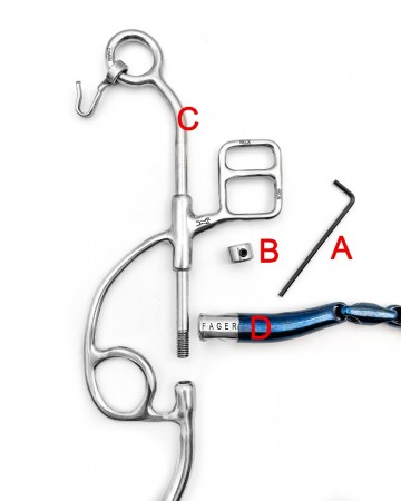 Otto hackamore combinatie bit kort