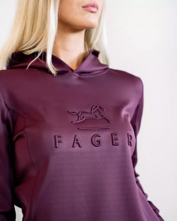 Fager hoodie polly burgundy