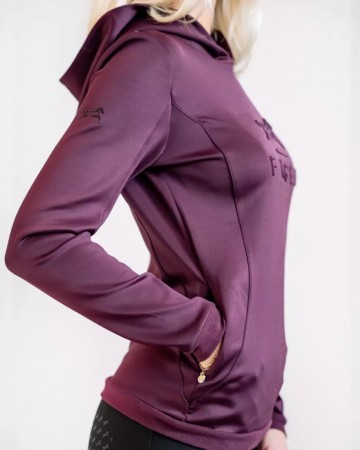Fager hoodie polly burgundy