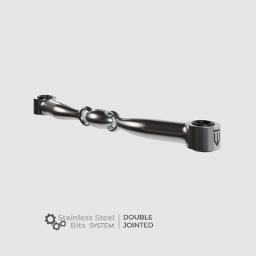 Winderen dubbelgebroken rvs bit