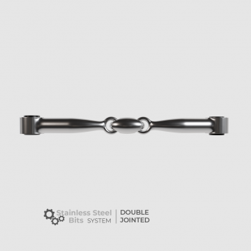 Winderen dubbelgebroken rvs bit2