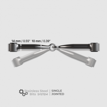 Winderen enkelgebroken rvs bit3